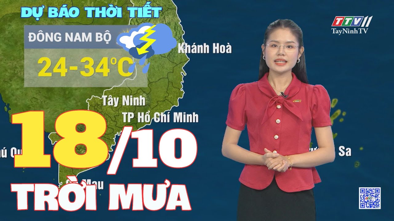 Bản tin thời tiết 18-10-2024 | TayNinhTVENT